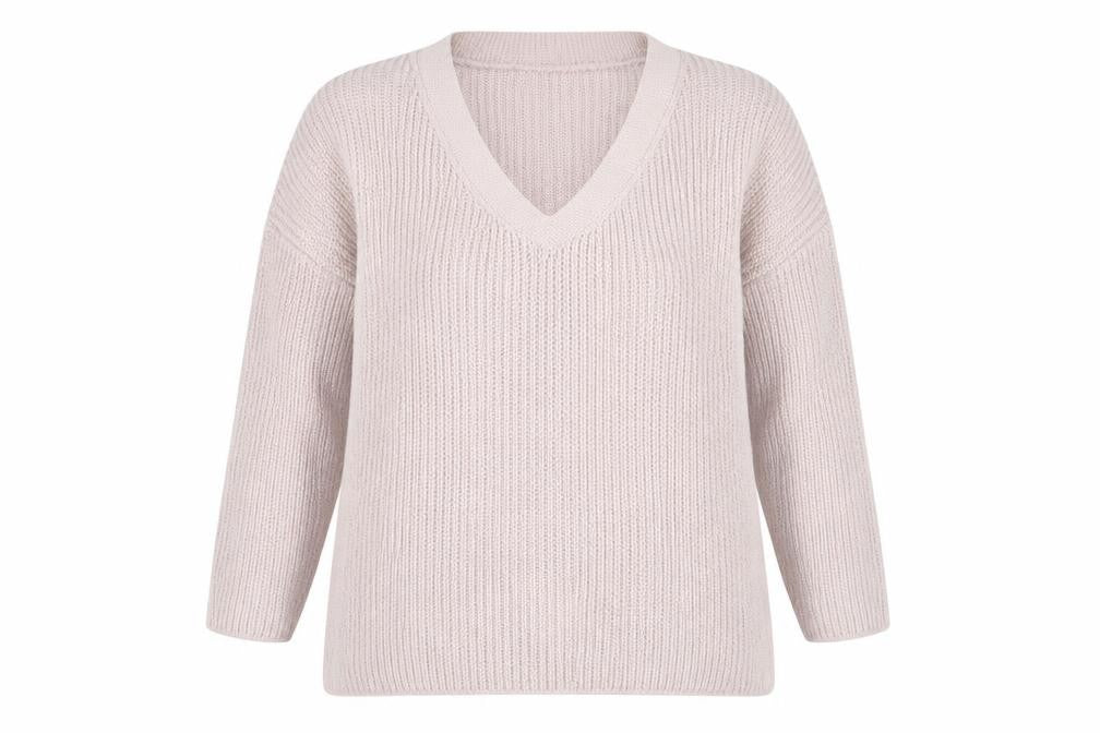 New Look Women's Beige Knitted Pullover, Size M
