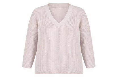 New Look Women's Beige Knitted Pullover, Size M