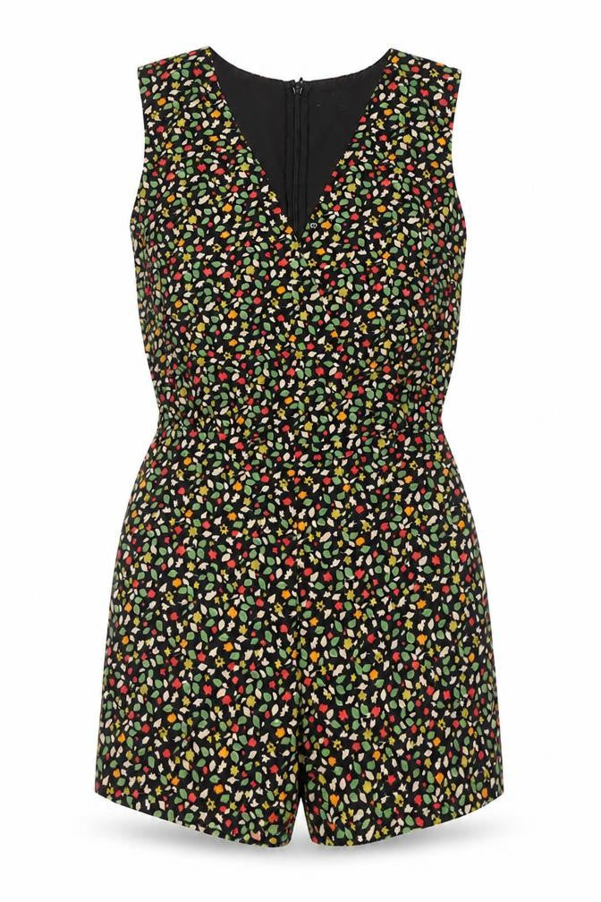 Next Women's Multicoloured Floral Playsuit Size 12