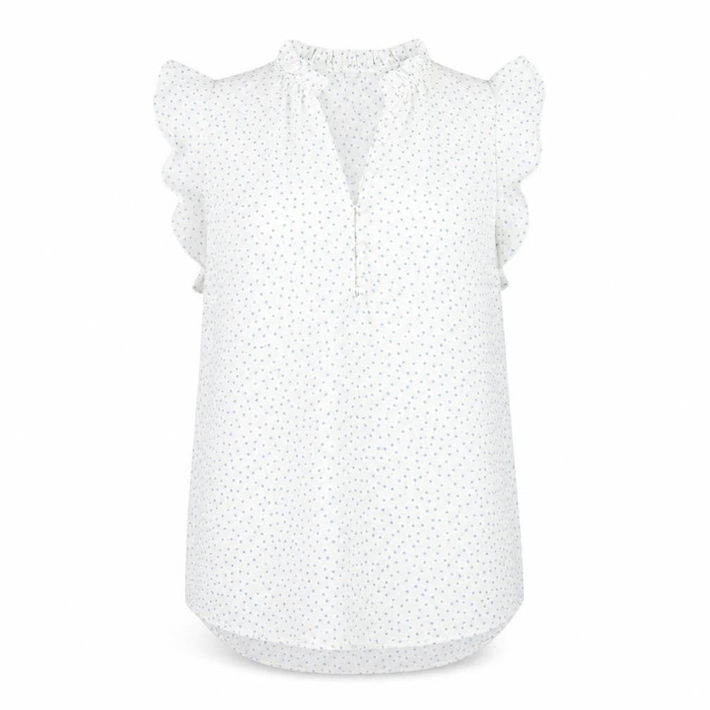 New Look Women's White UK 12 Sleeveless Blouse