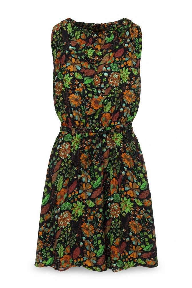 Amélie & Amélie Women's Multicoloured Floral A-Line Dress XS