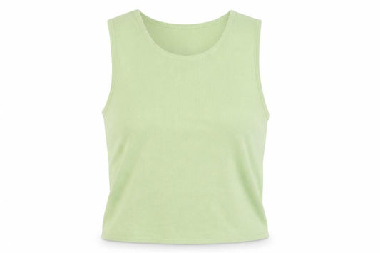 Marks & Spencer Women's Green Tank Top UK 14 Scoop Neck