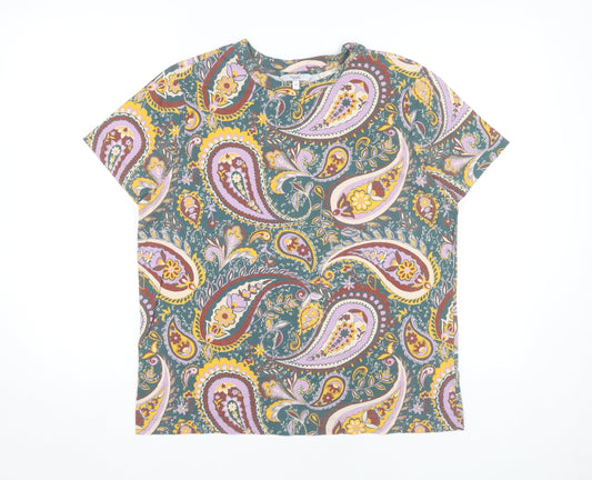Next Women's Paisley T-Shirt, Size 14, Multicoloured