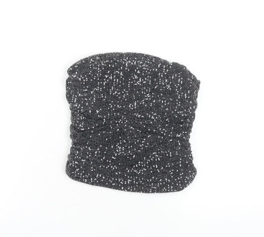 River Island Women's Black Sequin Sleeveless Top - UK 8