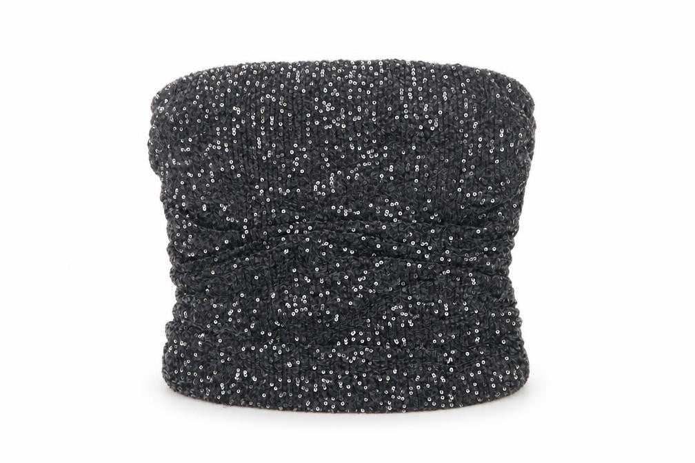 River Island Women's Black Sequin Sleeveless Top - UK 8