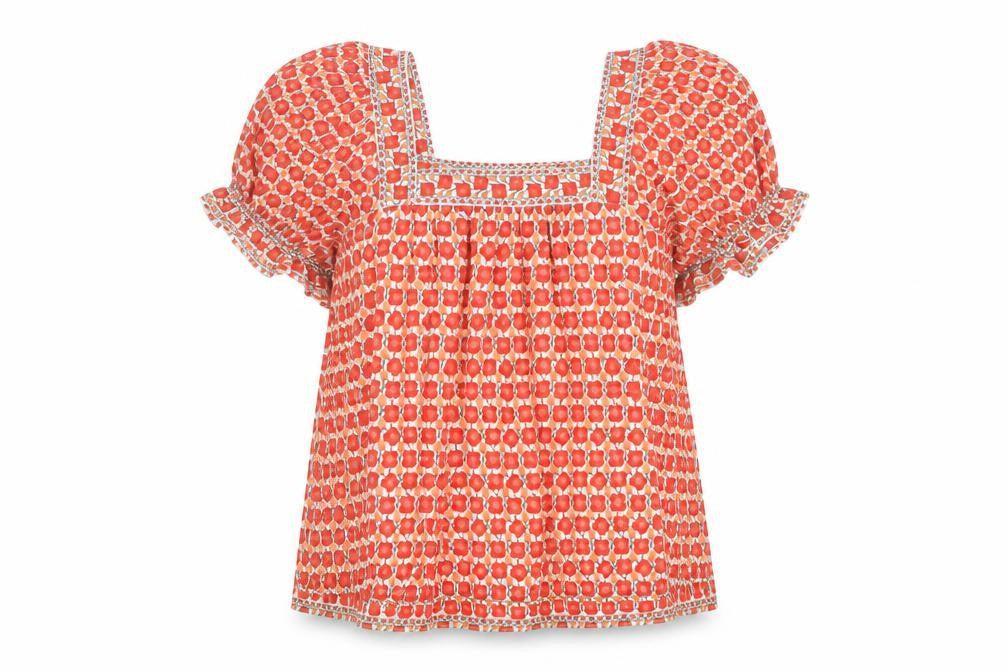 Max Studio Women's Floral Tunic Blouse S