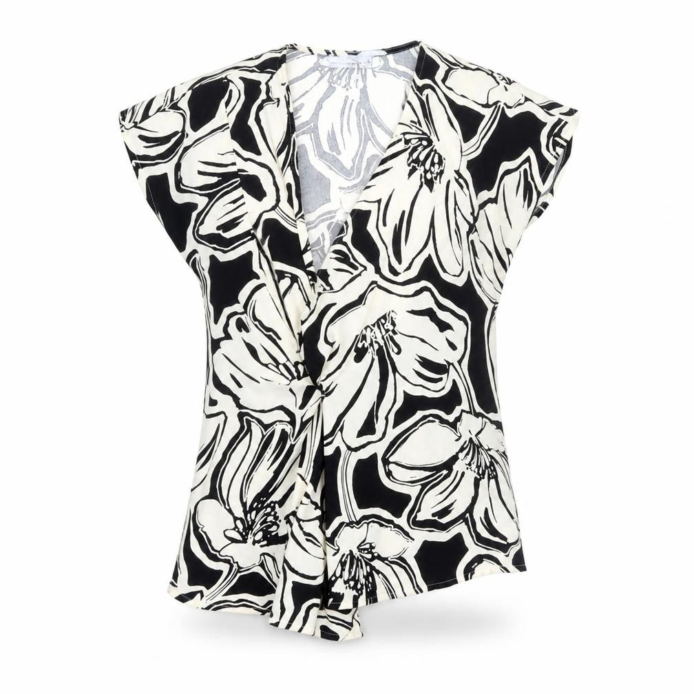 Marks & Spencer Women's Multicoloured Floral Wrap Top Size 6