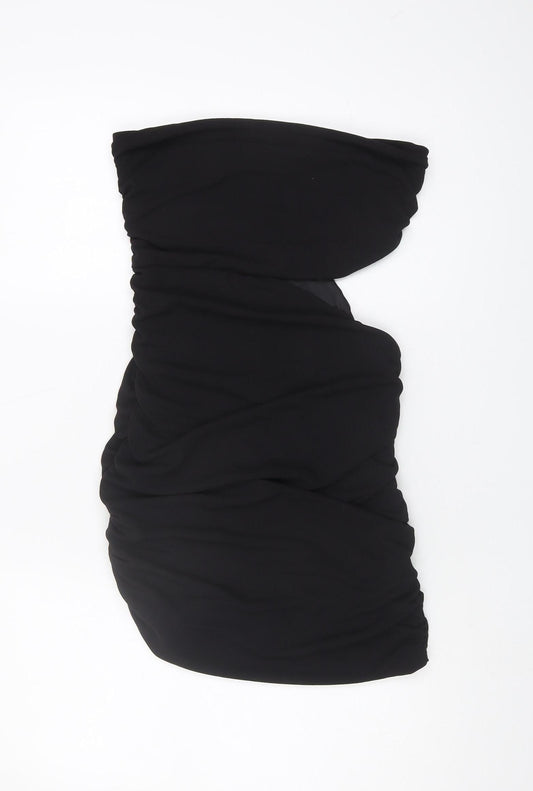 Zara Women's Black Strapless Medium Dress, Size 12