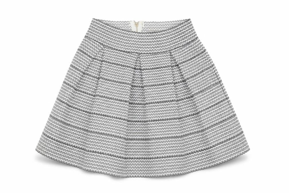 Yu & Me Women's Geometric Skirt Multicoloured S
