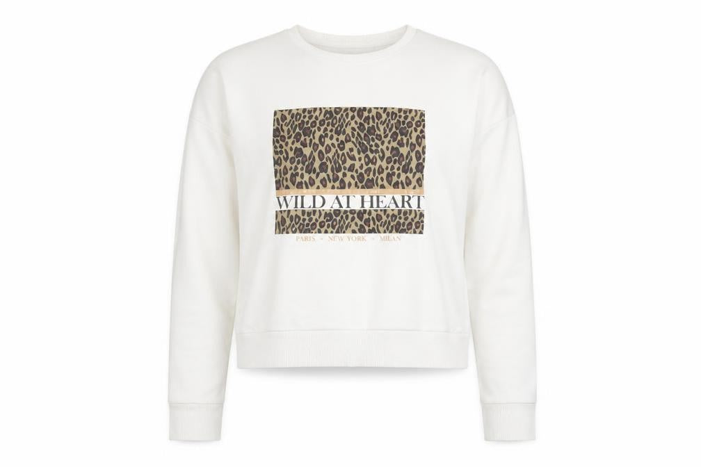 New Look Women's White Pullover Sweatshirt - Size 8