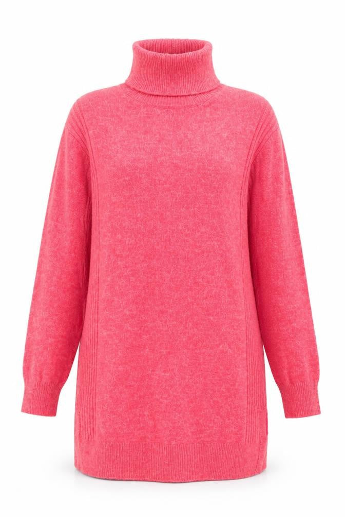Marks & Spencer Women's Pink High Neck Pullover Jumper S