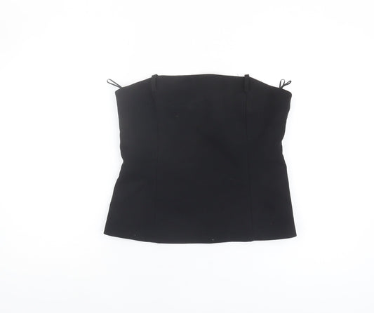 Zara Women's Black Sleeveless Top L