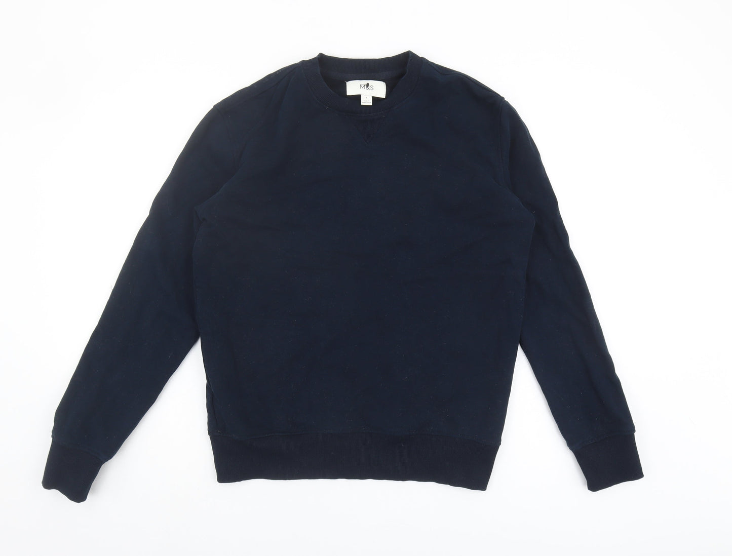 Marks and Spencer Men's Black Small Pullover Sweatshirt