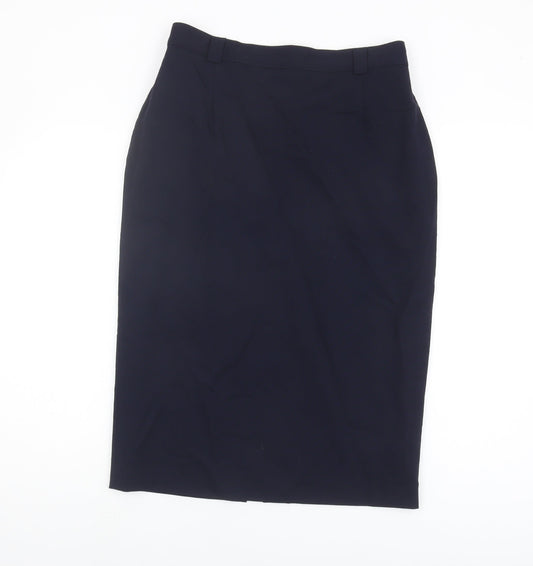 Artigiano Women's Black Midi Pencil Skirt Size 14