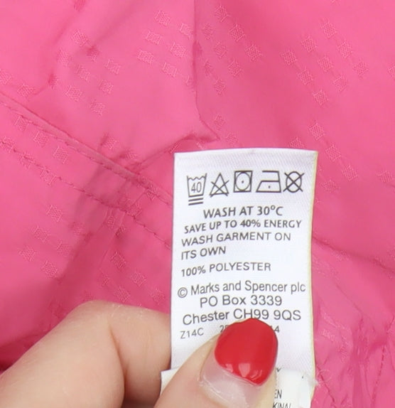 Marks and Spencer Women's Pink Mid-Length Jacket