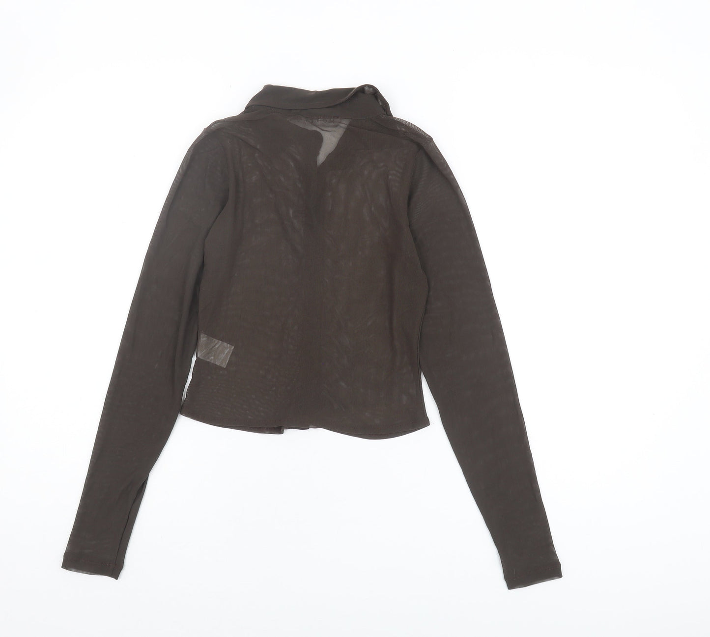 Motel Women's Brown Button-Up Shirt XXS Slim