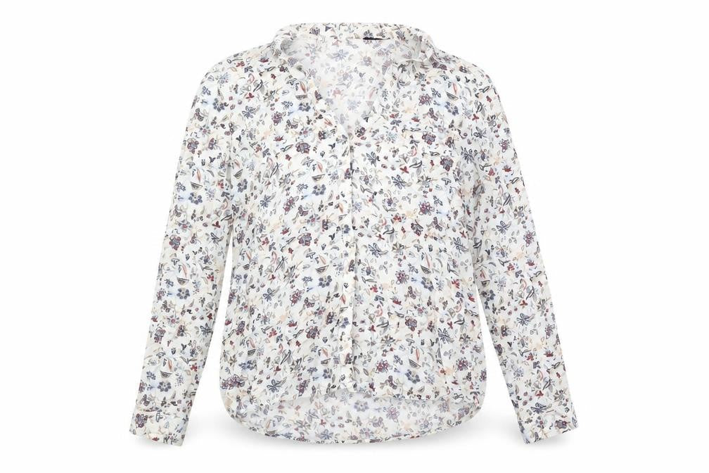 Zara Basic Women's Floral Blouse L Multicoloured