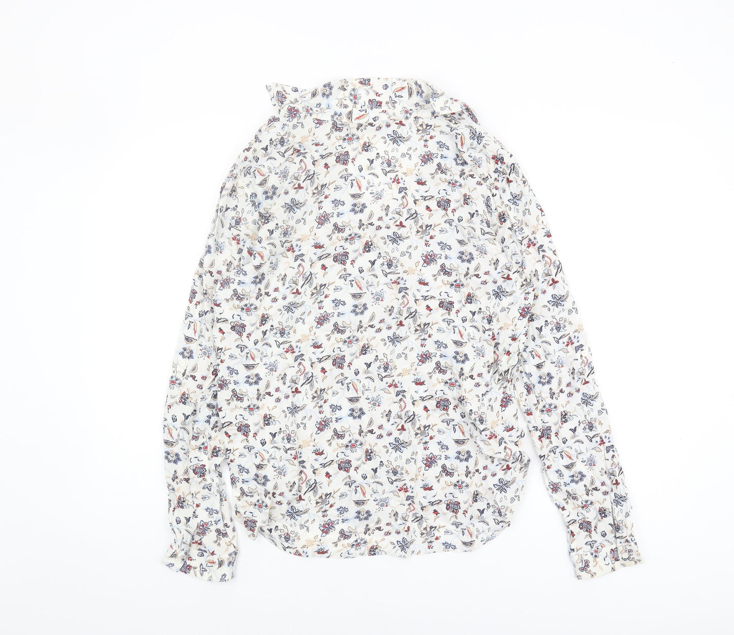 Zara Basic Women's Floral Blouse L Multicoloured