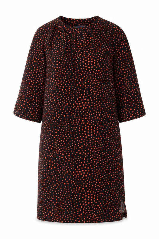 Marks & Spencer Women's Black Red Polka Dot Dress, Size 8
