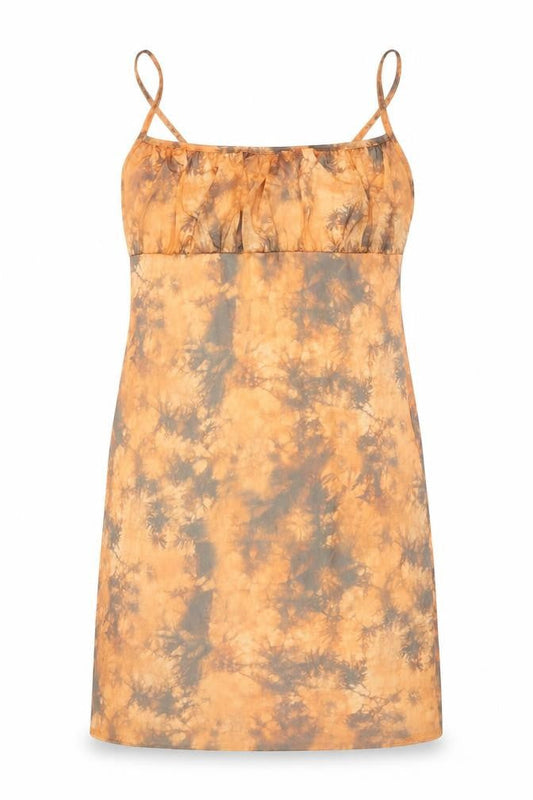 PRETTYLITTLETHING Women's Multicoloured Tie Dye Slip Dress