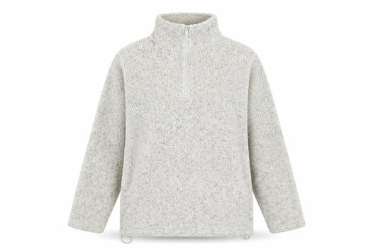 Anne Brooks Ivory Women's Zip Sweatshirt Size 10