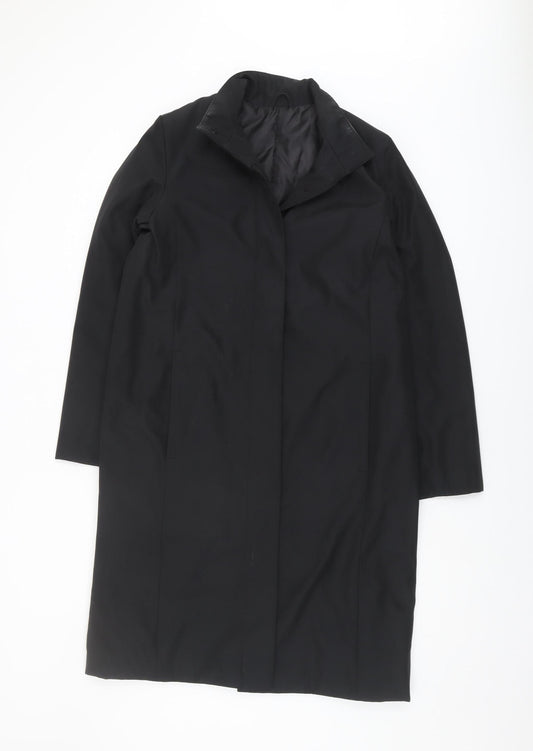 BHS Women's Black Overcoat Size 12 Regular Fit