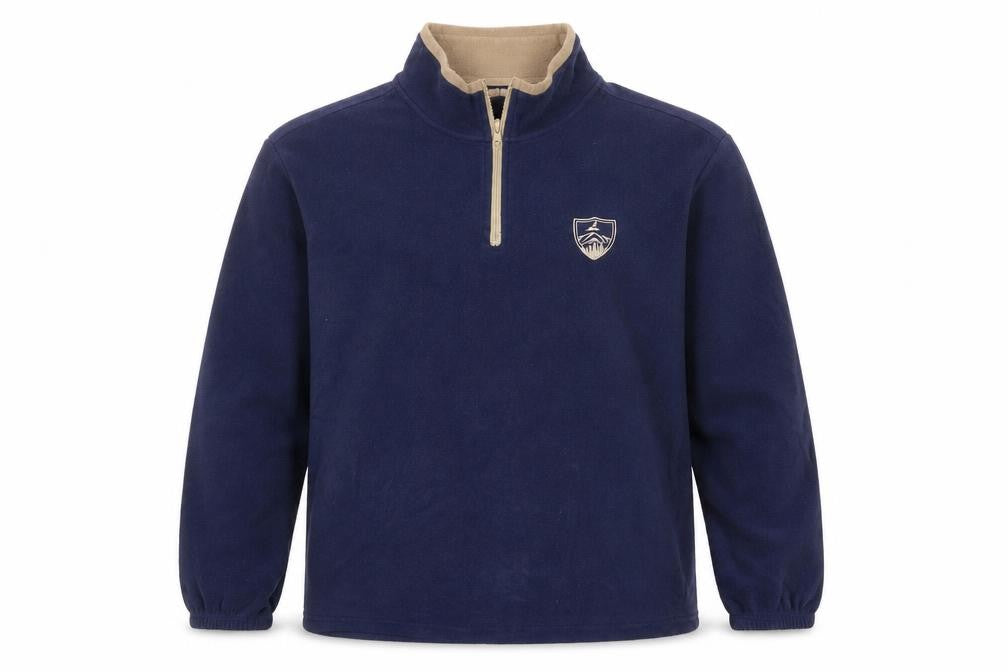 Atlas For Men Blue XL Men's 1/4 Zip Fleece Sweatshirt