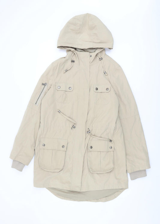 Oasis Women's Beige Parka Jacket - Size S