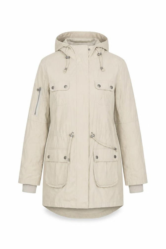 Oasis Women's Beige Parka Jacket - Size S