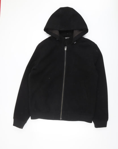 Additional front view of ASOS Men's Black XL Hooded Basic Jacket 42-44"