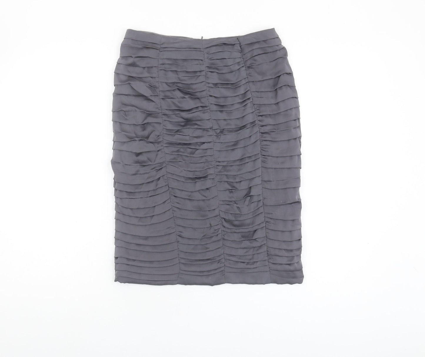 Coast Women's Grey Silk Pencil Skirt in Size 8