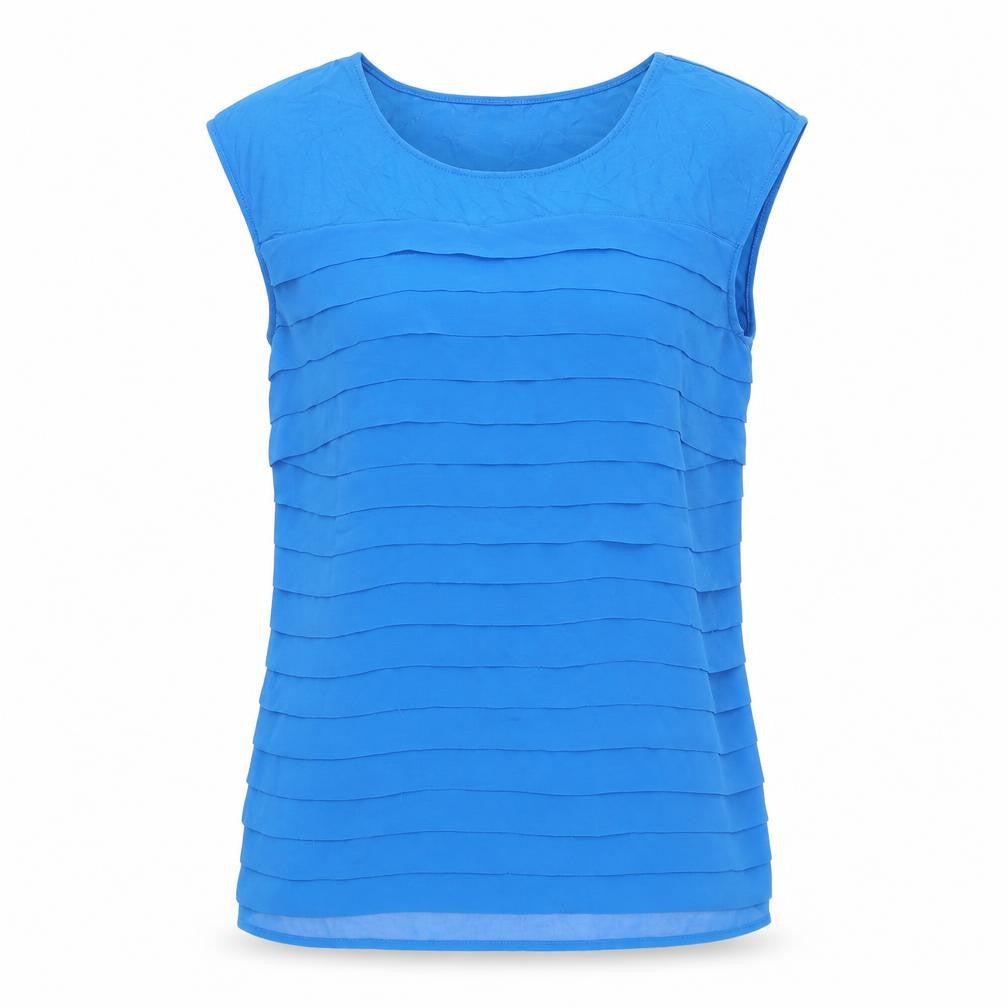 Principles Blue Women's Blouse 12 Viscose Sleeveless