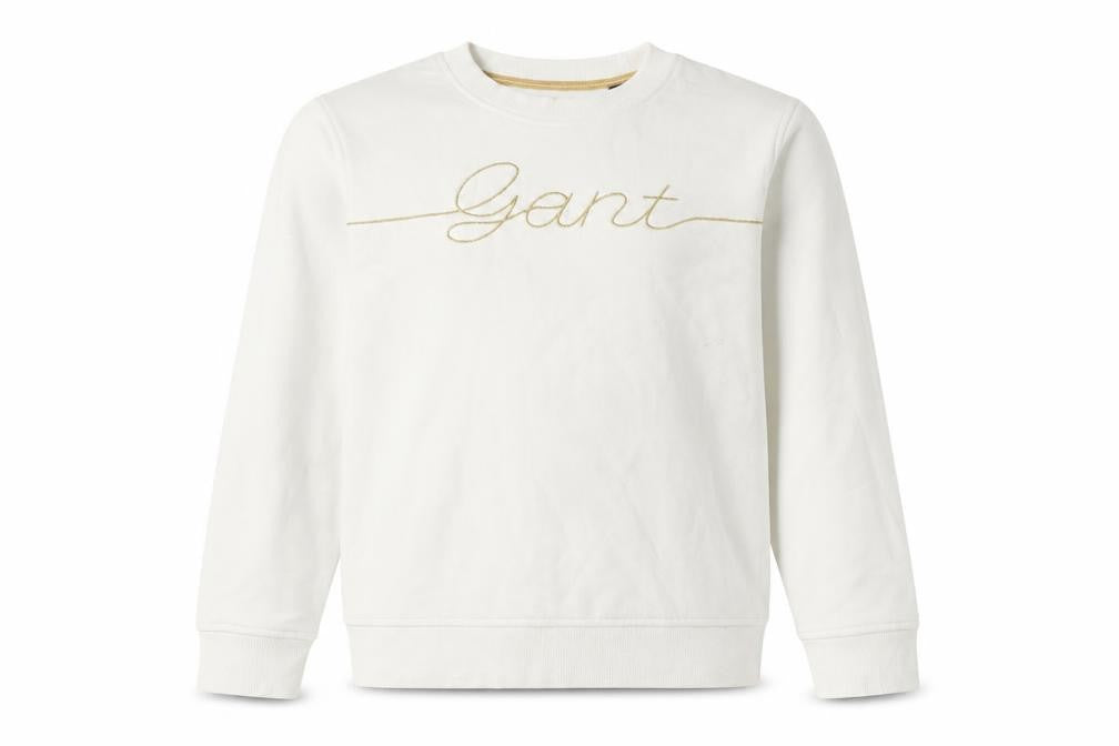 Gant Girls White Pullover Sweatshirt 13-14Y Long Sleeve