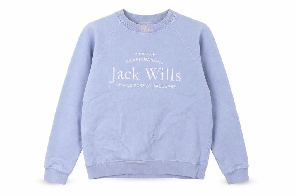 Jack Wills Women's Blue Pullover Sweatshirt Size 8