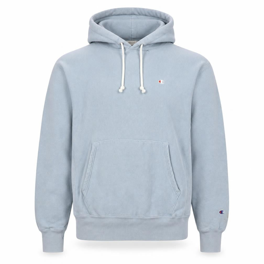 Champion Men's Blue Pullover Hoodie M - Good Condition