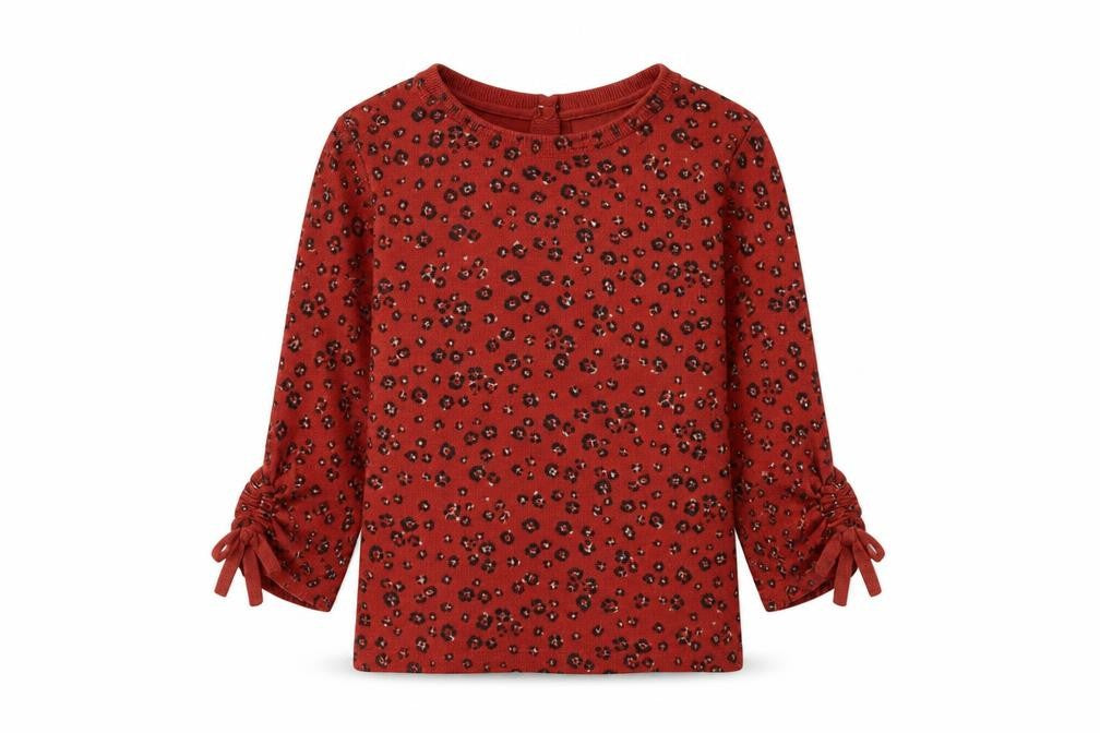 FatFace Red Animal Print Women's Cardigan, Size 6