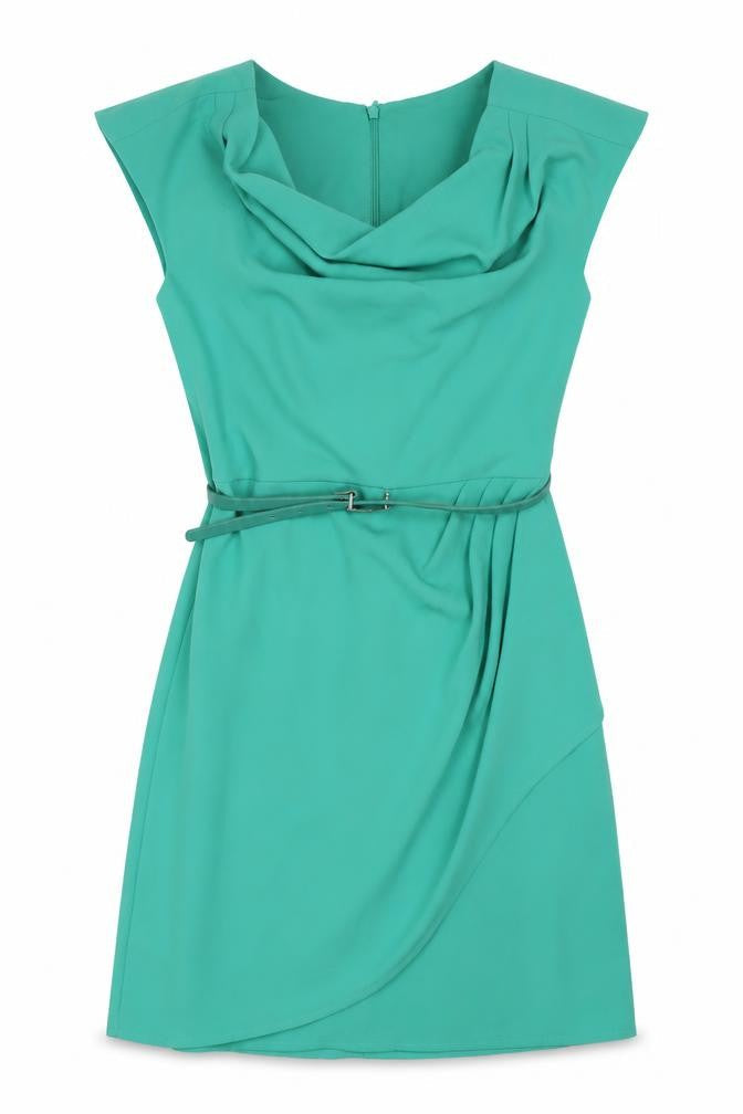 Oasis Women’s Green Sheath Dress Size 8 Sleeveless