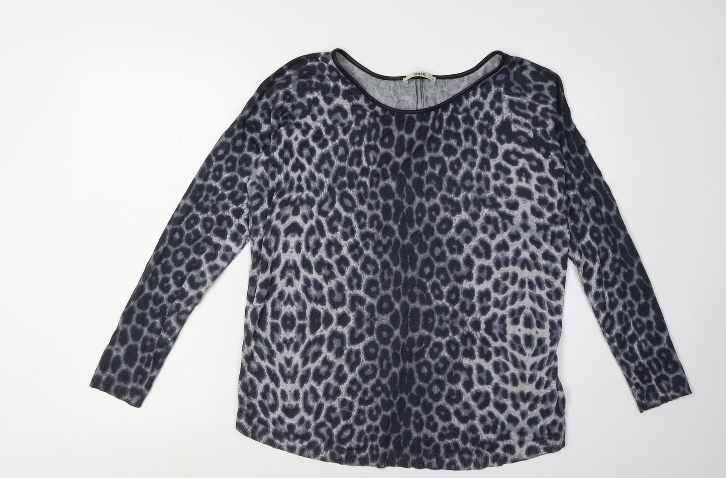 Oasis Women's Multicoloured Animal Print Pullover Jumper M