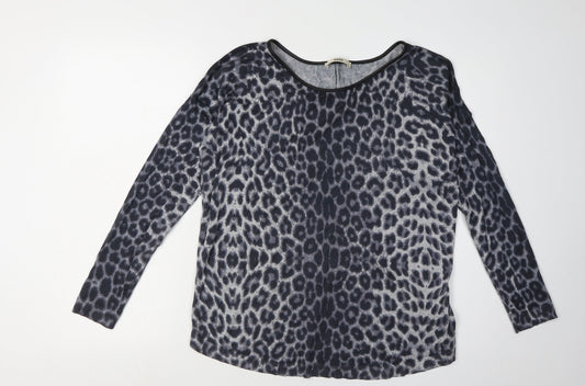 Oasis Women's Multicoloured Animal Print Pullover Jumper M