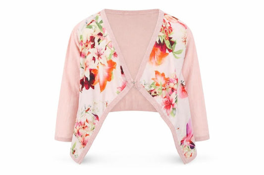 Baker by Ted Baker Girls Pink Floral Shrug 5-6 Years