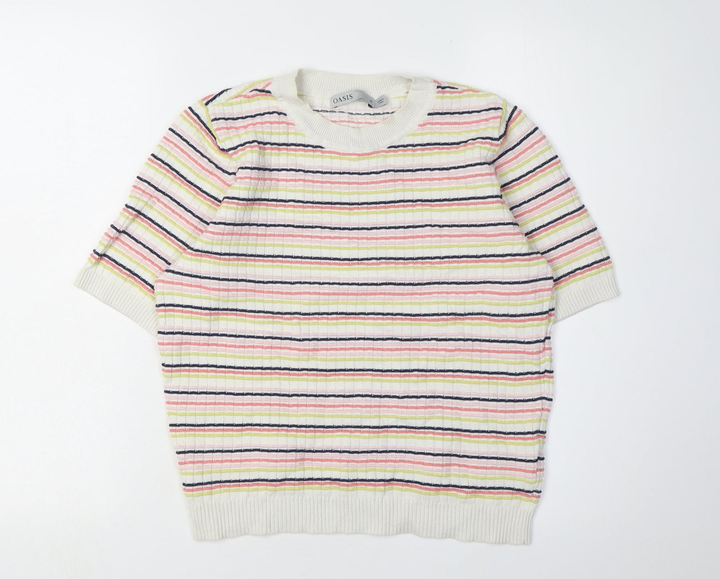 Oasis Women's Multicoloured Striped Pullover M