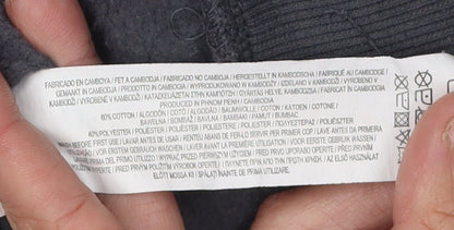 Brand and care label for Barbie girls’ black pullover sweatshirt 7-8 years logo print