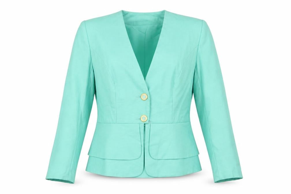 Franco di Tardo Women's Green Blazer, Size 16, Stylish and Professional