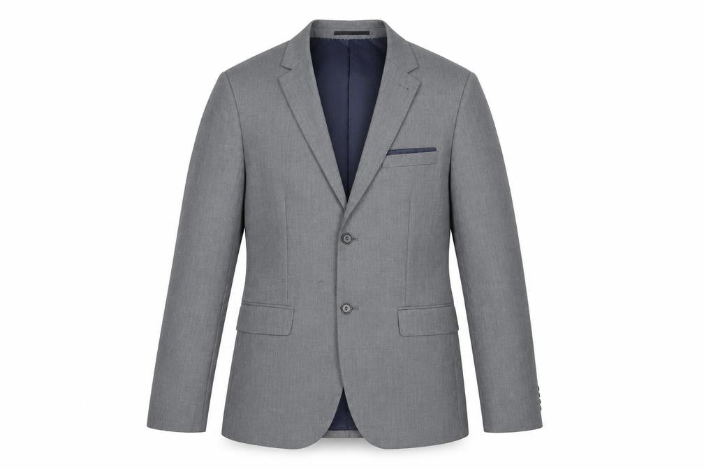 Topman Men's Grey Blazer 40 Regular Fit Classic