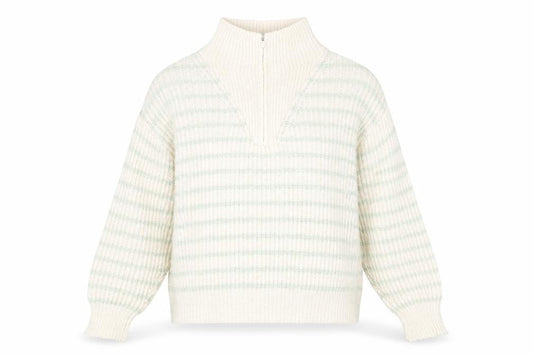 Mango Women's Beige Chunky-Knit High Neck Jumper Size M