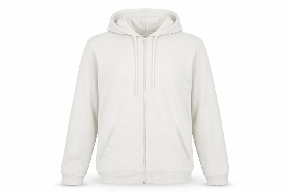 bekkin Men's Beige L Hooded Jacket Casual