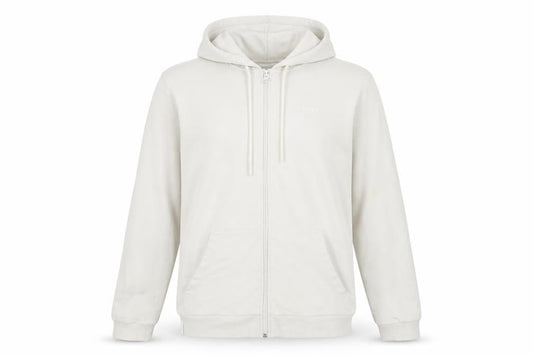 bekkin Men's Beige L Hooded Jacket Casual