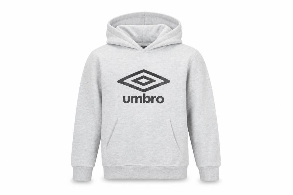 Umbro Boys Grey Pullover Hoodie 9-10 Years with Logo