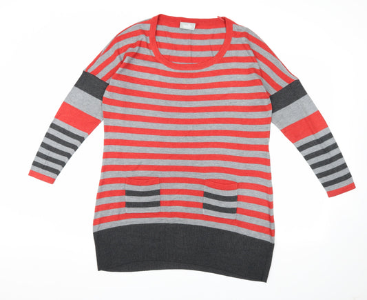 Wallis Women's Striped Pullover Jumper, Multicoloured L