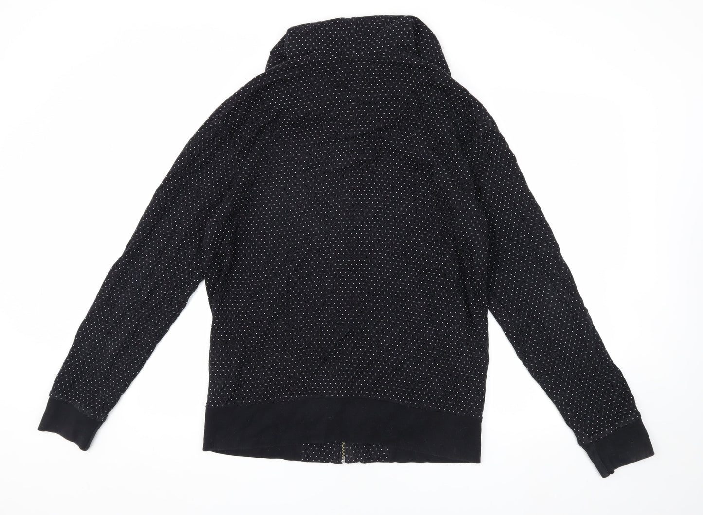 French Connection Men's Black Polka Dot Hooded Jacket M